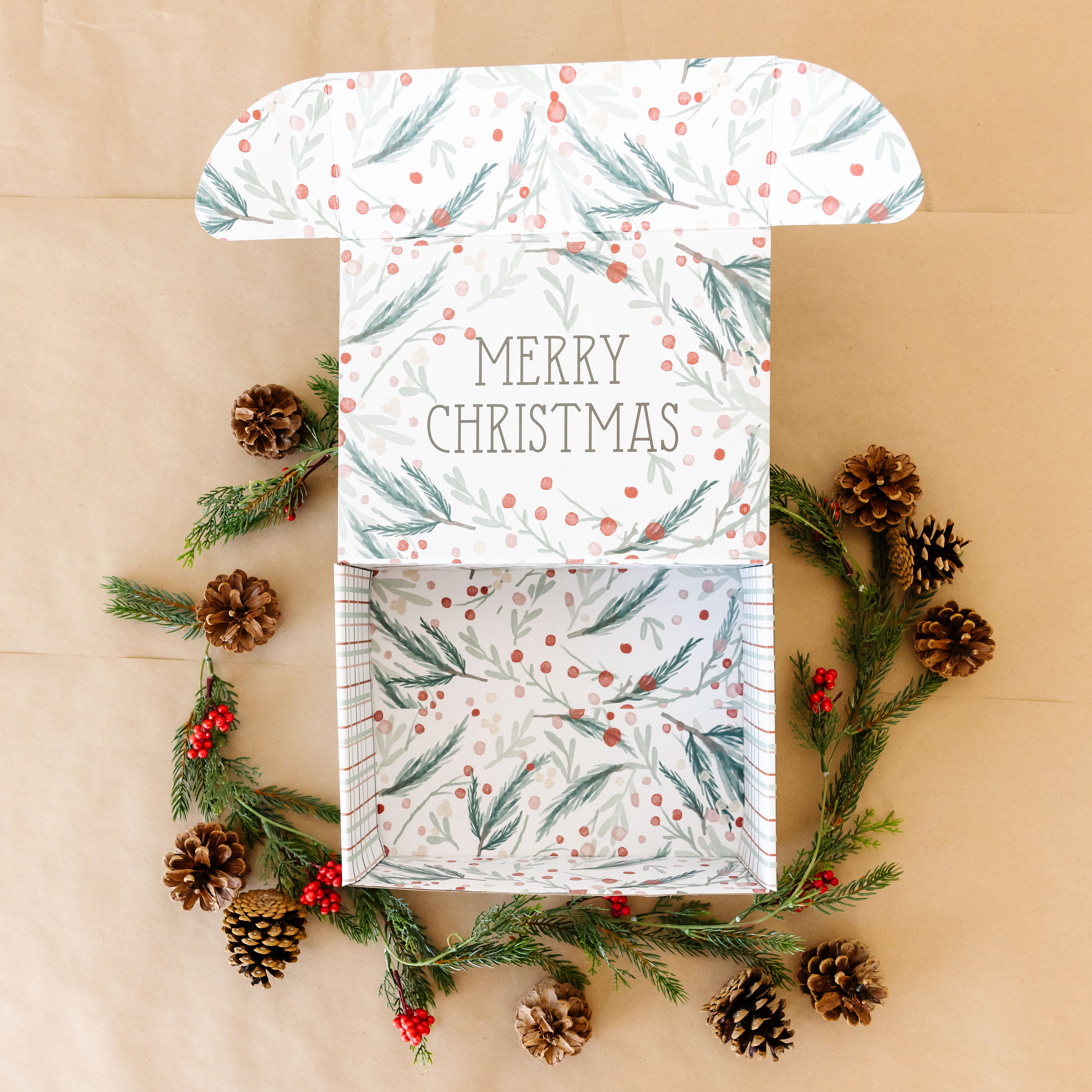 Custom Logo Colorful Christmas Gift Package Paper Box